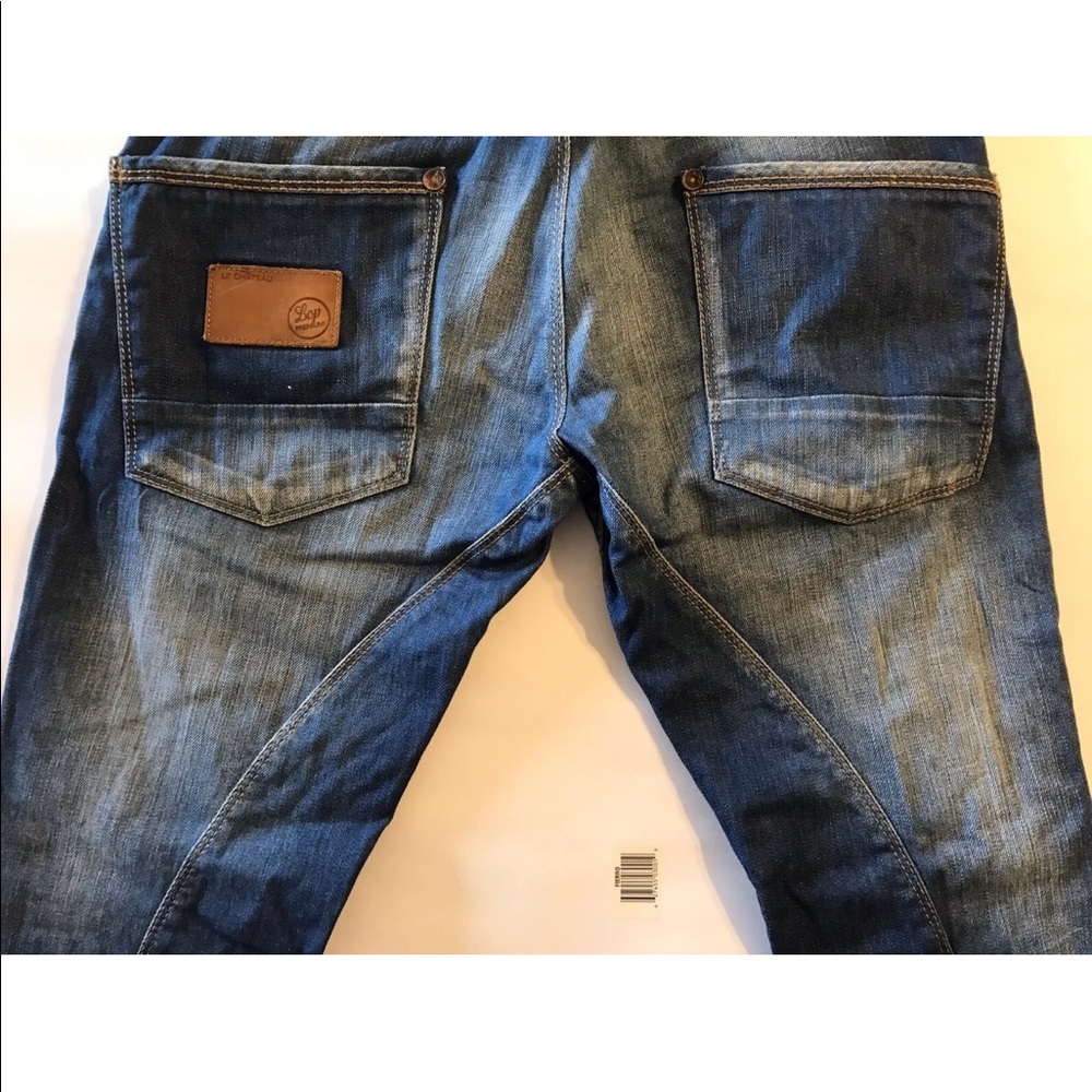 Le Chateau Men’s Jeans Faded Blue Denim Slim Fit Straight Leg 31 - Picture 10 of 11
